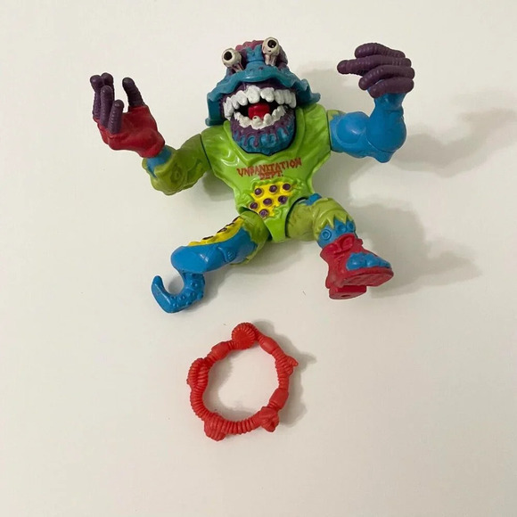 Vintage 1991 Wyrm Teenage Mutant  Ninja Turtles TMNT Playmates With Belt - Picture 12 of 16